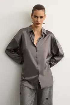 Рубашка из сатина с завязками