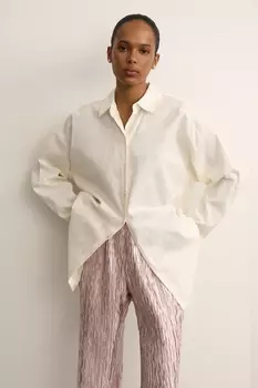 Рубашка оверсайз из тонкого льна