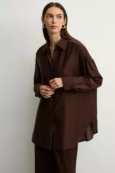 Рубашка оверсайз из вискозы