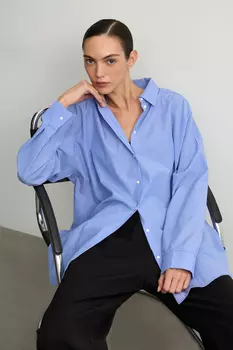 Рубашка оверсайз в полоску