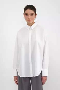 Рубашка прямого кроя из хлопка