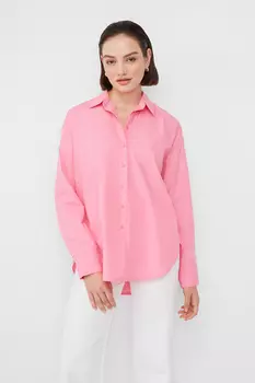 Рубашка прямого кроя из хлопка