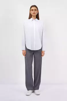 Рубашка прямого кроя из хлопка