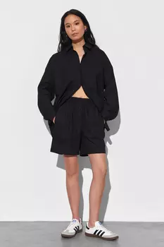 Шорты изо льна на резинке