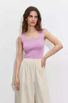 Топ на широких бретелях