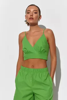 Топ на запах с бретелями