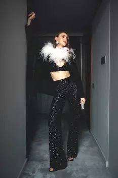 Топ с пайетками