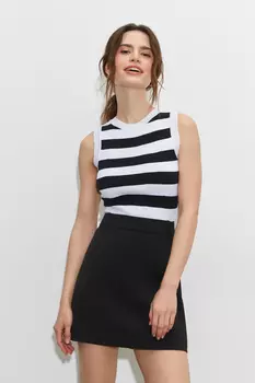 Топ трикотажный в полоску