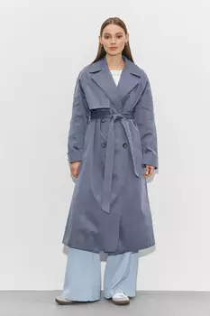 Тренч двубортный с рукавом реглан