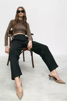 Водолазка принт леопард