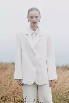 Жакет из утепленной костюмной ткани