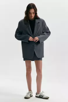 Жакет оверсайз с эффектом меланж