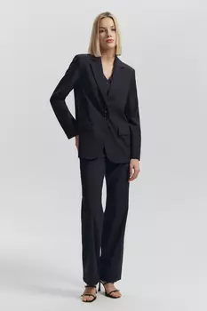 Жакет с маленькими пуговицами в полоску