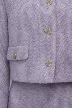 Жакет укороченный из твида