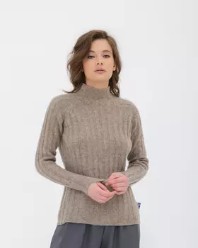 Джемпер из 100% шерсти BS 11 серый M