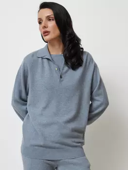 Джемпер из кашемира 11009 океан 3XL