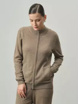 Джемпер из кашемира женский KW020992-E капучино XL