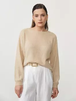 Джемпер кашемировый 1105 бежевый 48-50