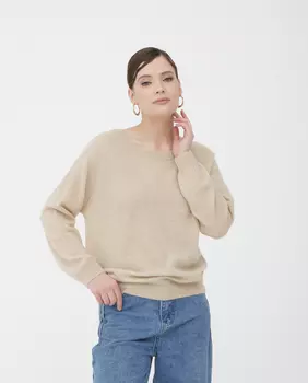 Джемпер кашемировый 1105 бежевый 52-54