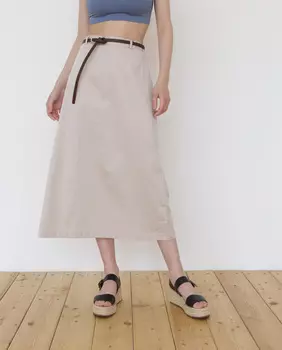 Юбка из хлопка ВХ 3107 бежевая 44