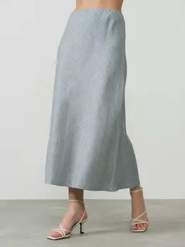 Юбка льняная Ю084Т ёлочка 52