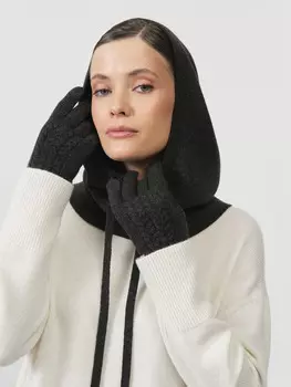 Капор из кашемира 04229 графит