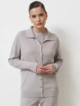 Кардиган из кашемира 08394 лунный L