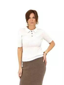 Кофта из кашемира 2002 белая 50