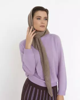 Косынка кашемировая 12105 капучино