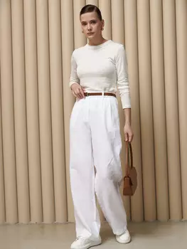 Лонгслив из конопли 106-2 молочный 50