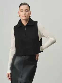 Манишка из кашемира KW290049-F черная