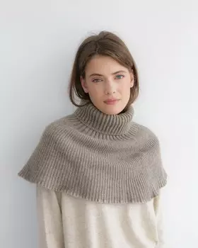 Манишка из шерсти UL серая