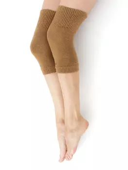 Наколенники из монгольской шерсти рыжие