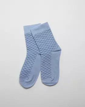 Носки хлопковые ТОД 20131 голубые 35-38