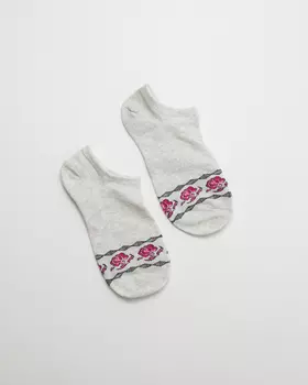 Носки-следики ТОД 20172 светло-серые 35-39