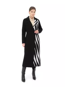 Пальто из пуха яка и кашемира 14089 черное 52