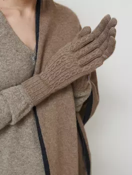 Перчатки из кашемира 31022 капучино