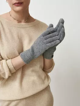 Перчатки из кашемира 63mf графит