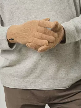 Перчатки из кашемира KW190442-F кэмел