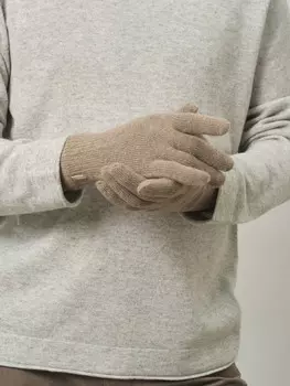 Перчатки из кашемира KW190442-F капучино