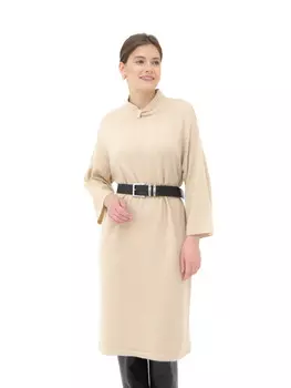 Платье кашемировое KW082732 бежевое L