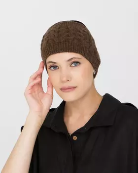 Повязка из 100% шерсти BS коричневая F