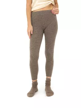 Рейтузы из 100% шерсти серо-коричневые M