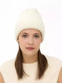 Шапка из монгольской шести двойная 4Т11011 бежевая