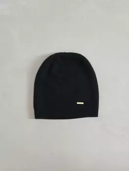 Шапка кашемировая двойная UL черная