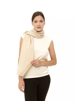Шарф из кашемира 03030 бежевый 120*20