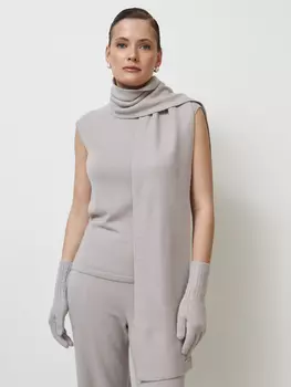 Шарф из кашемира 03034 лунный