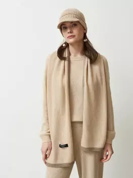 Шарф из кашемира 12133 бежевый