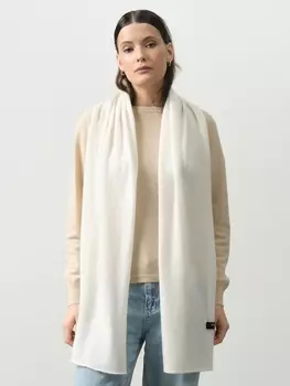 Шарф кашемировый 12028 белый 34*170