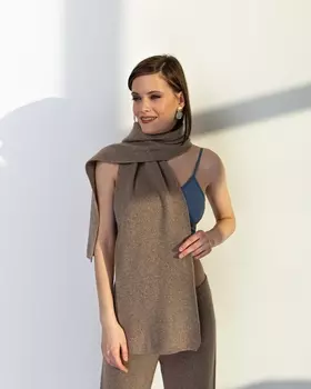 Шарф кашемировый (капучино) 25*150